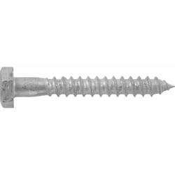 Hillman 1/4 in. X 4-1/2 in. L Hex Zinc-Plated Steel Lag Screw 100 pk