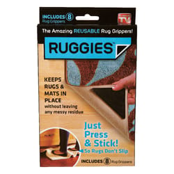 Ruggies As Seen On TV Rug Grippers Polyurethane/Polyester/Paper 8 pk