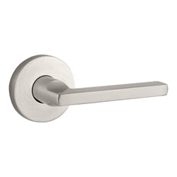 Baldwin Reserve Square Lever Satin Nickel Passage Lockset 2 in.