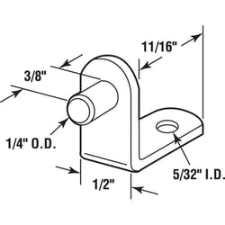 Richelieu Onward Gold Metal Shelf Shelf Support Peg 0.69 in. L 44 lb