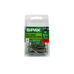 SPAX Multi-Material No. 6 in. X 1-1/2 in. L Phillips/Square Flat Head Construction Screws 30 pk