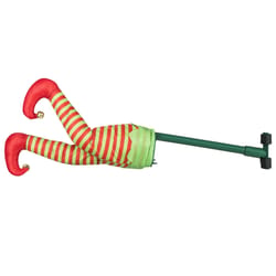 Mr. Christmas Green/Red Elf Kicker Animated Decor 16 in.