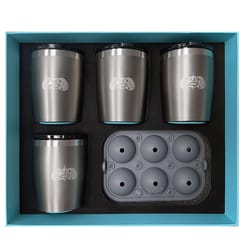Toadfish 10 fl. oz. Graphite BPA Free Rocks Drinkware Gift Set