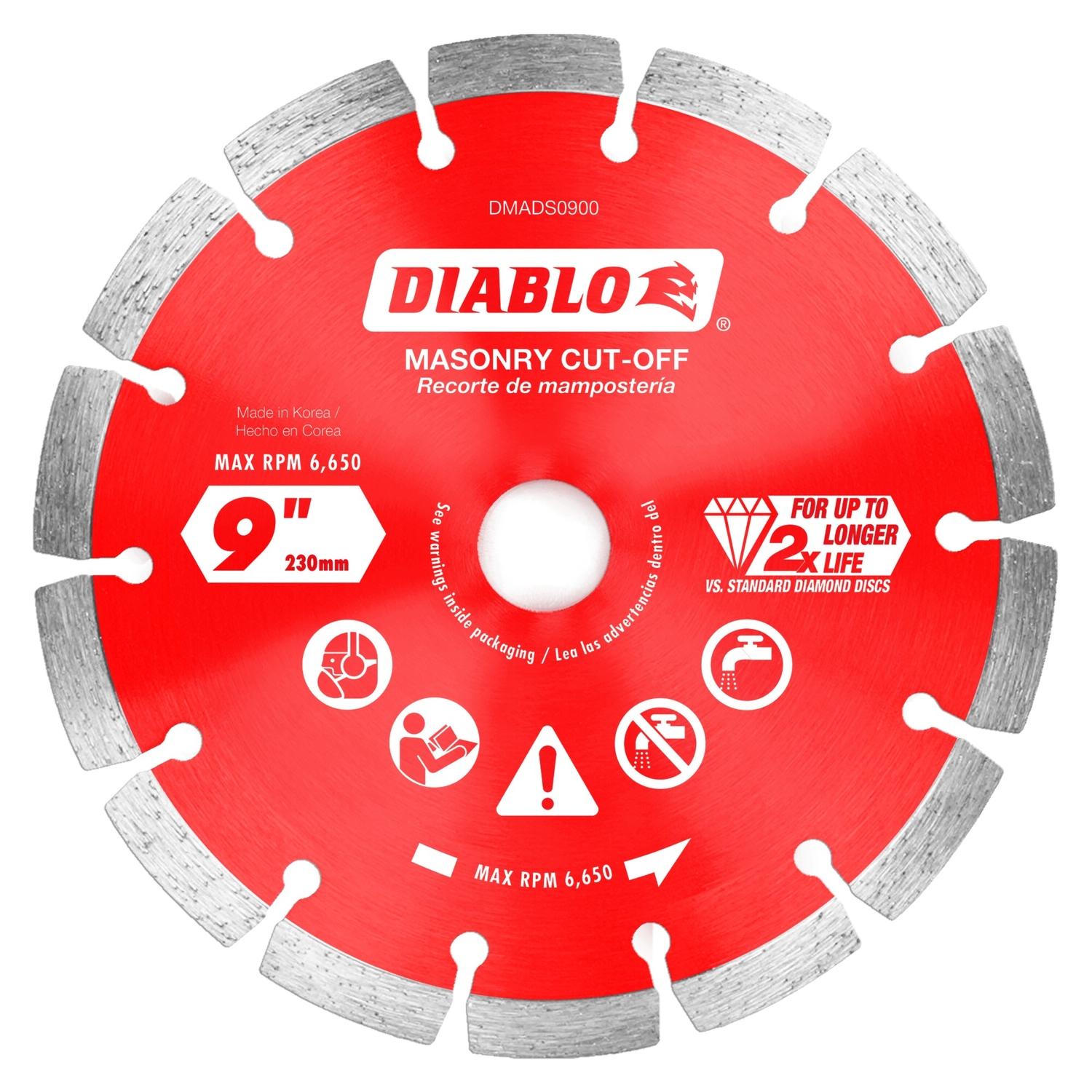 Diablo 14 in. D X 1 in. Diamond Segmented Masonry Cut-Off Disc Uae Electronic uaeelectronic.com