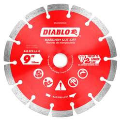 Diablo 9 in. D X 7/8 in. Diamond Segmented Masonry Cut-Off Disc