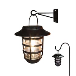 Classy Caps Black Solar Powered 0.3 W LED Hanging Light 1 pk