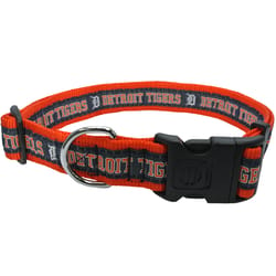 Pets First Team Colors Detroit Tigers Nylon Dog Collar X-Large