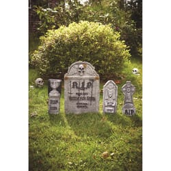 Fun World 21.5 in. Foam Tombstones Set Yard Decor