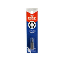 Best Way Tools Torx T7 X 1 in. L Screwdriver Bit Carbon Steel 1 pc