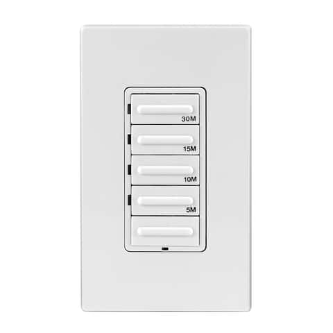 Prime Indoor Wireless Remote with Grounded Outlets White - Ace