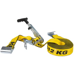 Keeper 2 in. W X 27 ft. L Yellow Tie Down w/Ratchet 3333 lb 1 pk