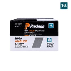 Paslode 1-1/2 in. L X 16 Ga. Angled Strip Galvanized Finish Nails 20 deg 2,000 pk