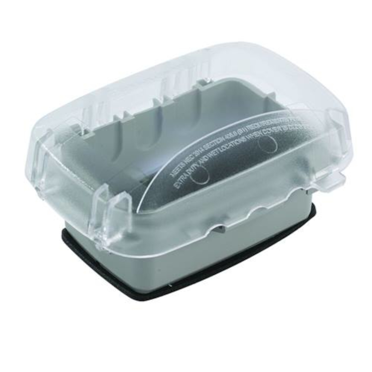 Intermatic Rectangle Plastic 1 gang 6.33 in. H X 4.66 in. W Weatherproof Power Outlet Cover