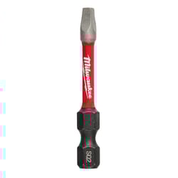 Milwaukee Tool Shockwave Square Recess SQ2 X 2 in. L Power Bit Alloy Steel 25 pc