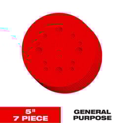 Diablo 5 in. Ceramic Blend Hook and Lock Sanding Disc Assorted Grit Assorted 7 pc