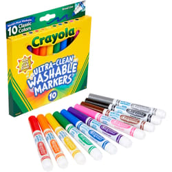 Crayola Color Max Assorted Broad Tip Washable Marker 10 pk