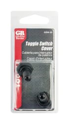 Gardner Bender Black Resin Toggle Switch Cover 2 pk