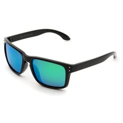 WearMe Pro Black Frame Green Lens Sunglasses