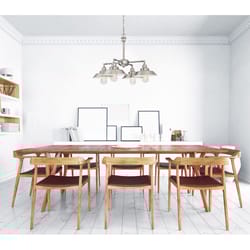 Westinghouse Iron Hill Brushed Nickel Metallic 4 lights Chandelier