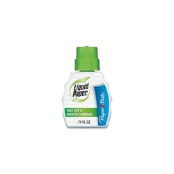 Paper Mate Liquid Paper White Correction Fluid 0.74 oz 12 pk