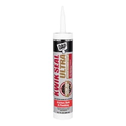 DAP Kwik Seal Ultra White Siliconized Acrylic Kitchen and Bath Sealant 10.1 oz