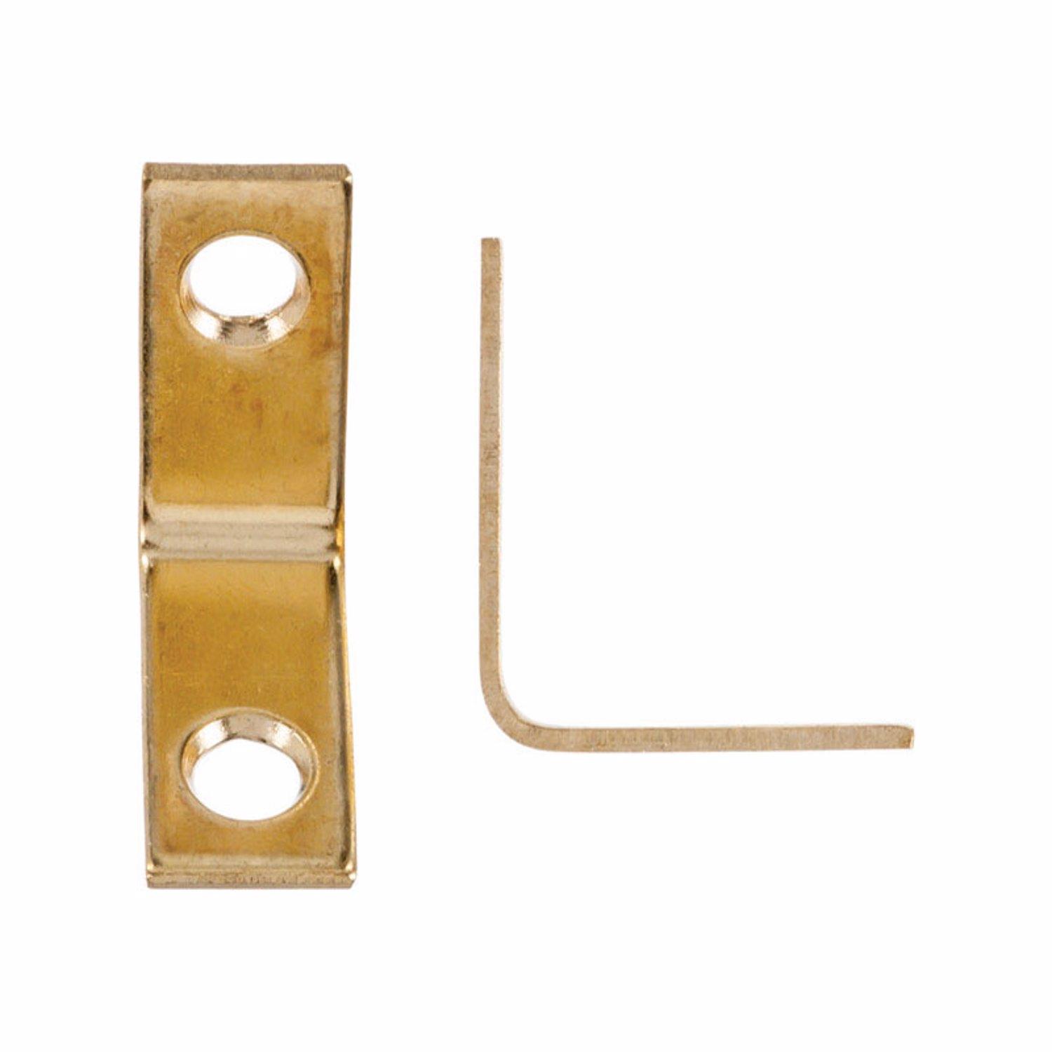 Ace 1 in. H X 2.75 in. W X 1 in. D Brass Inside Corner Brace - 01-3610-150 - Hardware Accessories  sku 01-3610-150
