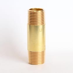 ATC 1/2 in. MPT X 1/2 in. D MPT Yellow Brass Nipple 2-1/2 in. L