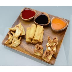 Pacific Merchants Natural Acacia Wood Three Sided Dip Bowls 1 ct