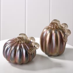 Glitzhome Glittery Pumpkin Fall Decor