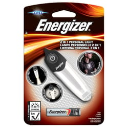 Energizer 30 lm Black/Silver LED Flashlight AAA Battery