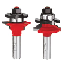 Freud 1-3/4 in. D X 3 in. L Ogee Profile Rail & Stile Router Bit Set 2 pc