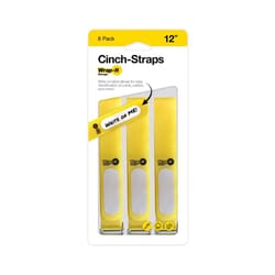 Wrap-It Cinch Straps 12 in. L Yellow Nylon Cinch Strap