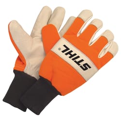 STIHL Heavy Duty Work Gloves Gray/Orange XL 1 pair