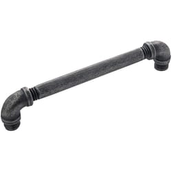 Hickory Hardware Pipeline Contemporary Bar Cabinet Pull 5-1/16 in. Black Nickel Vibed 1 pk