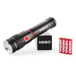 NEBO Slyde Plus 400 lm Storm Gray LED Work Light Flashlight AAA Battery
