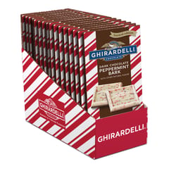 Ghirardelli Dark Peppermint Bark Chocolate Bar 3.5 oz