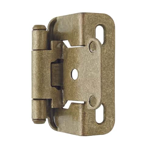 Amerock 1-1/2 in. W X 2-1/4 in. L Burnished Brass Steel Self-Closing Hinge  2 pk - Ace Hardware