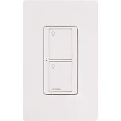 Lutron Caseta 5 amps Single Pole Wireless Smart-Enabled Rocker Switch White 1 pk