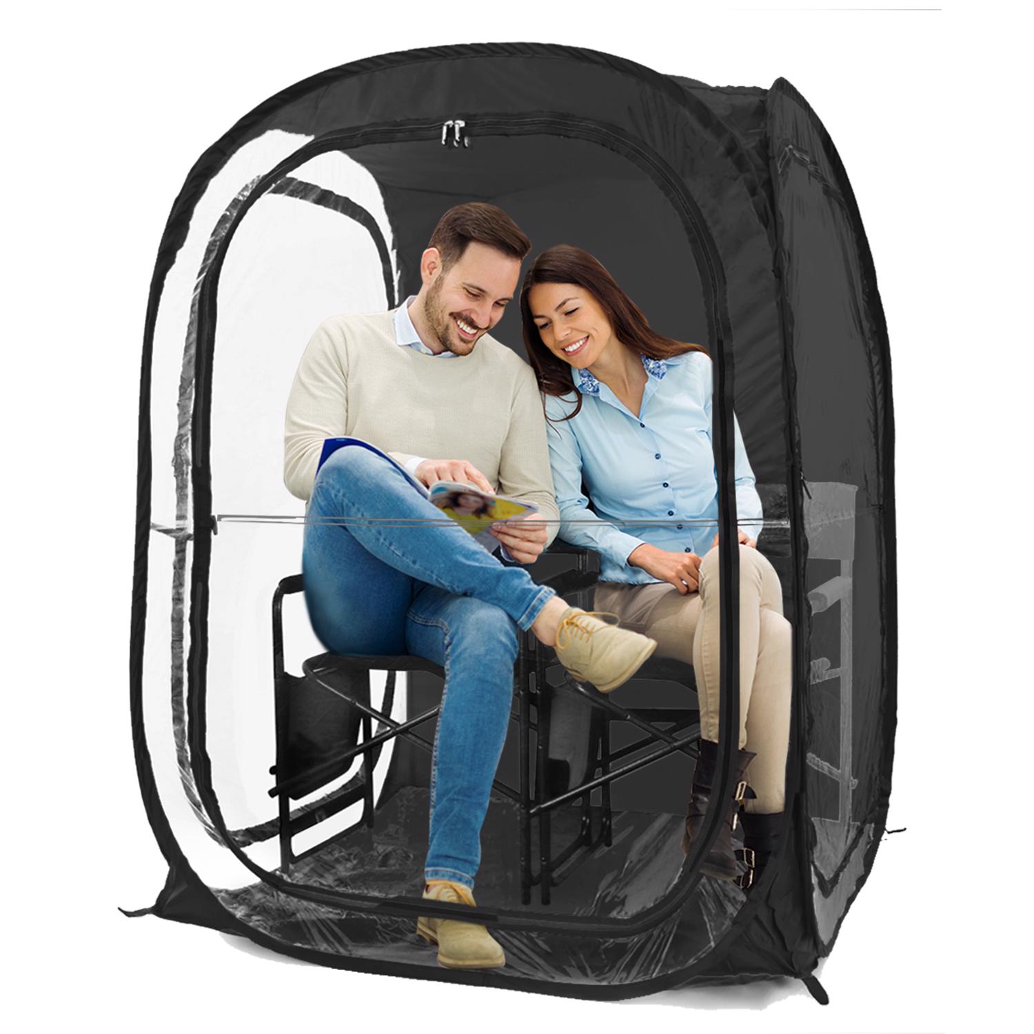 Weather Pod Under the Weather Polyester Pop-Up Tent 5 ft. H X 4 ft. W X 4 ft. L