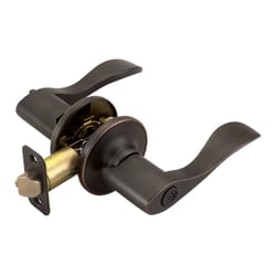 Design House Springdale Wave Oil Rubbed Bronze Entry Lever 1-3/4 in.