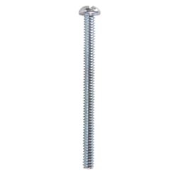 HILLMAN No. 10-24 Ga. X 2-1/2 in. L Combination Round Head Zinc-Plated Steel Machine Screws 100 pk