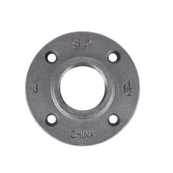 STZ Industries 1-1/2 in. FIP each Black Malleable Iron Floor Flange