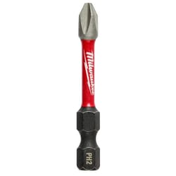 Milwaukee Shockwave Phillips #2 X 2 in. L Impact Power Bit Steel 15 pc