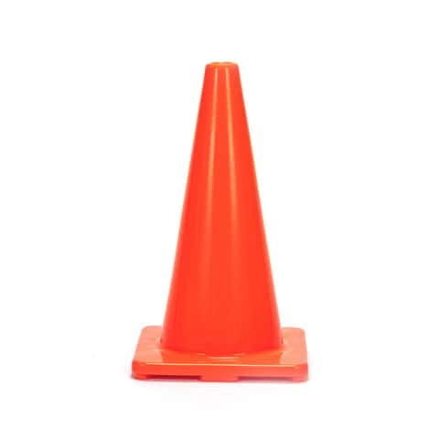 24 of Orange Traffic Cones 18 Inch , Multipurpose PVC Plastic Safety Cone