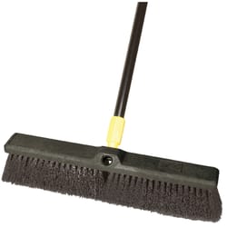 O-Cedar 10 in. W Soft Bristle 54 in. Steel Handle Deck Brush - Ace Hardware