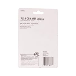 Ace Gray Push-On Plastic Chair Glide 8 pk