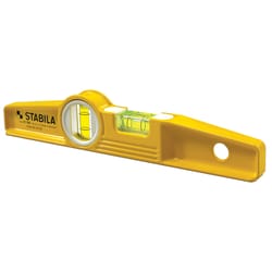 STABILA 10 in. Aluminum Magnetic Type 81 SM Torpedo Level 2 vial