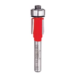 Freud 1/2 in. D X 1/2 in. X 2-1/8 in. L Carbide Tipped Bearing Flush Trim Router Bit