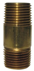 JMF Company 3/8 in. MPT 3/8 in. D MPT Brass Nipple 1-1/2 in. L