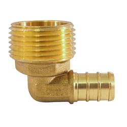 Apollo 1/2 in. PEX Barb in to X 3/4 in. D MPT Brass 90 Degree Elbow